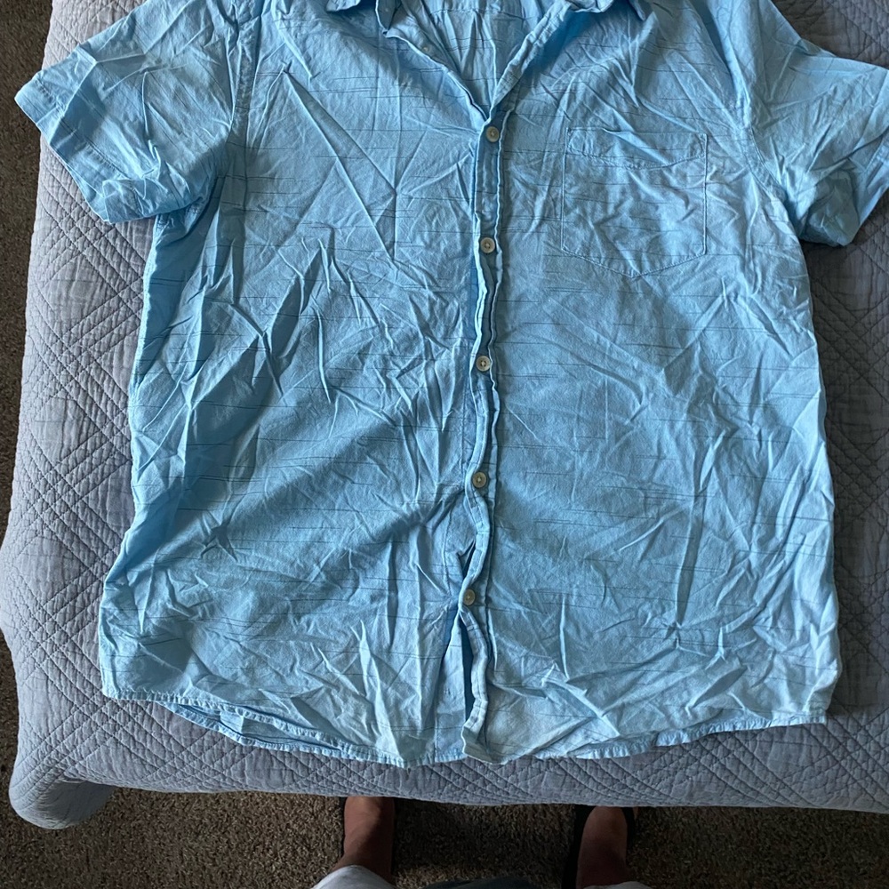 Urban Pipeline Sky Blue Button-Up Shirt